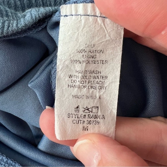 Altar’D State Long Sleeve Romper Dusty Blue V-neck Size Medium Festival Bohemian - Picture 8 of 8